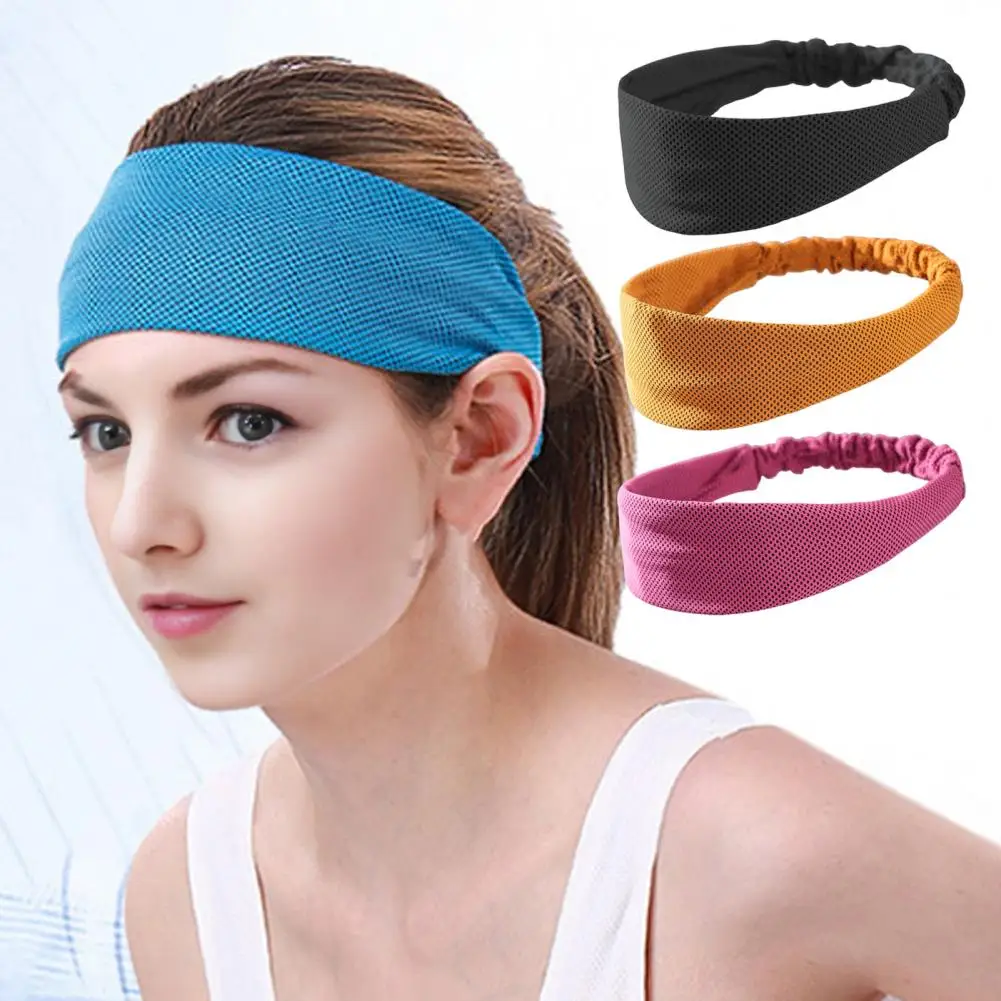 24*7cm Sports Headband For Men And Women Moisture-Wicking Sweatband Sports Cooling For Running Cycling Football Yoga Workout