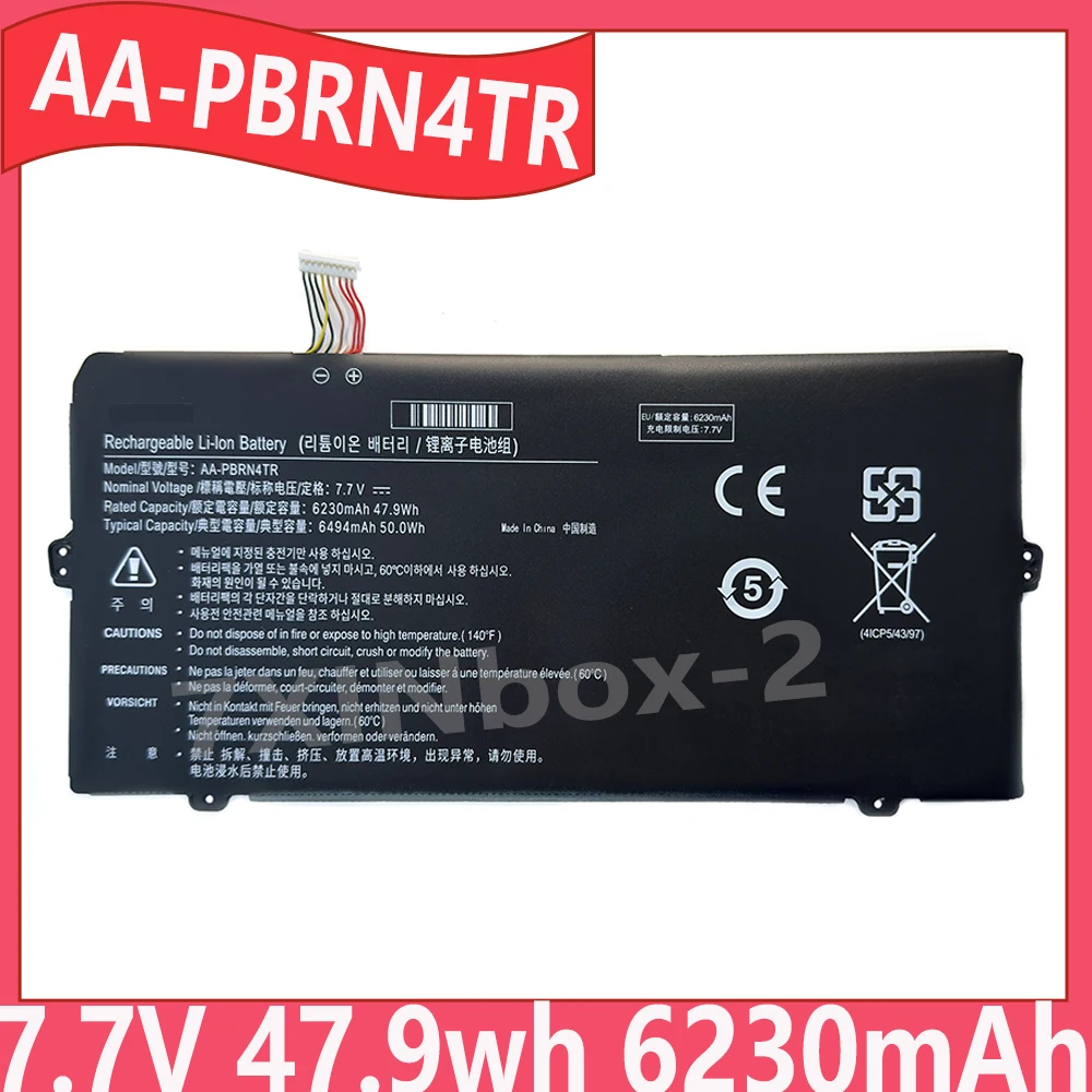 

Совершенно новый аккумулятор для ноутбука AA-PBRN4TR 7,7 В, 47,9 Втч, 6230 мАч для Samsung Galaxy Chromebook XE930QCA XE930QCG XE930QCA-K01US