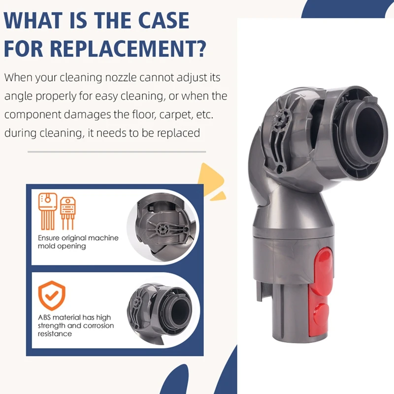 Hot Sale-Direct Drive Suction Head Joint Connector Adapter Set For Dyson V7 V8 V10V11 Vacuum Parts With Ball Wheels Side Cover