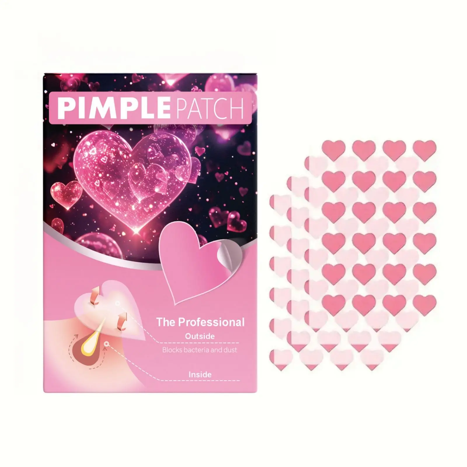 24 قطعة من رقعة حب الشباب، تغطي البثور وحب الشباب، رقعة بثرة حب الشباب لتغطية الزيت والعيوب، ملصقات بقعة للوجه والجلد.