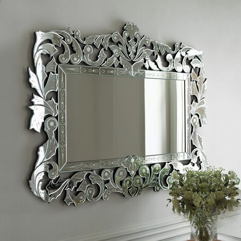 European Style, Carved Mirror, Decorative , Enigma Mirror, Bathroom , Neoclassical, Postmodern