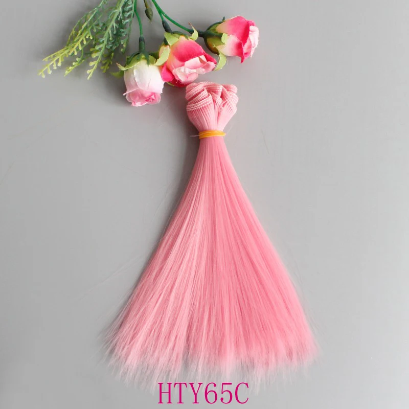 스트레이트 인형 가발 1 개 15cm 25cm, 러시아 수제 Diy 액세서리 인형 헤어