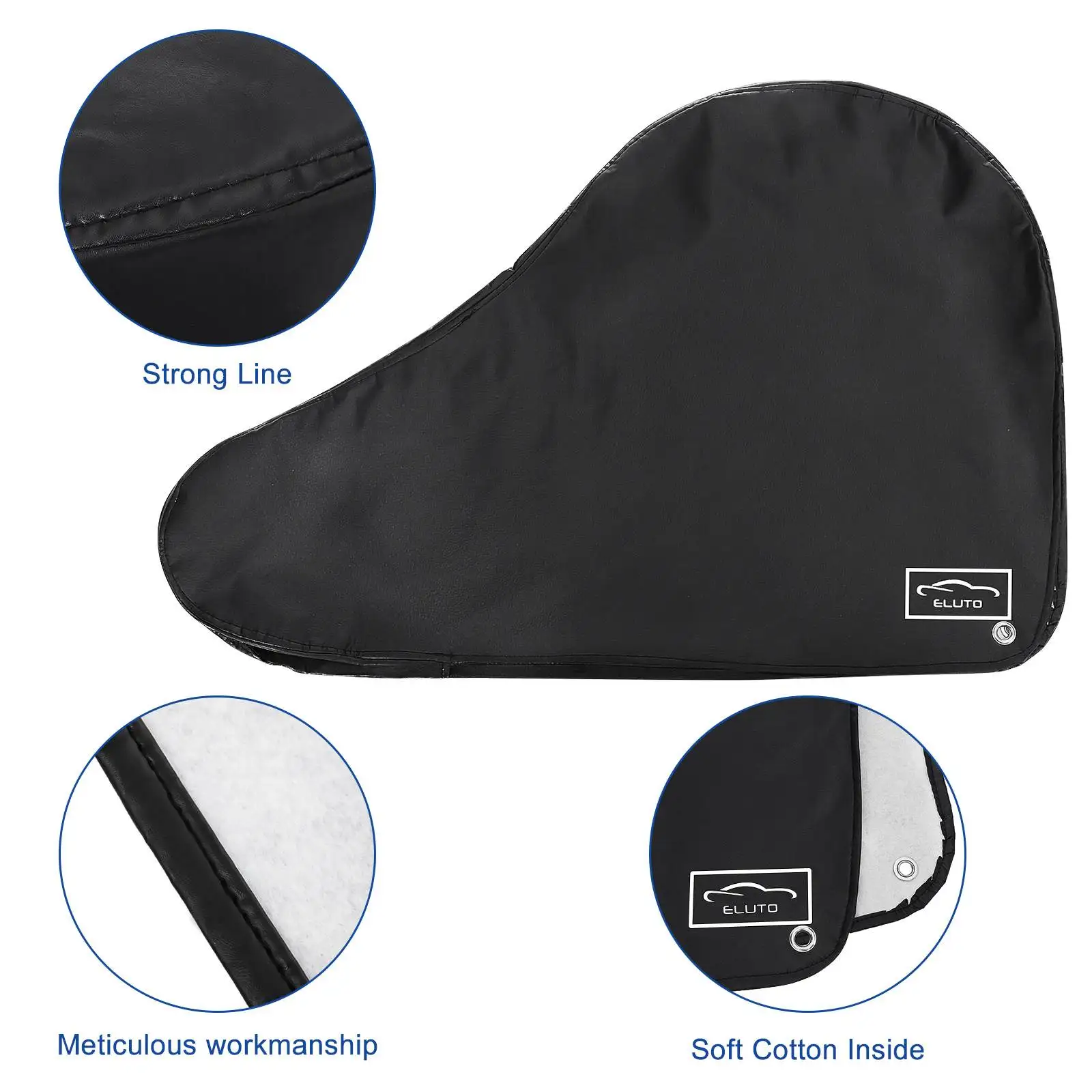 Cubierta de barra de remolque para caravana, cubierta de enganche de conector de gancho de remolque, protección Universal impermeable, 95x61cm