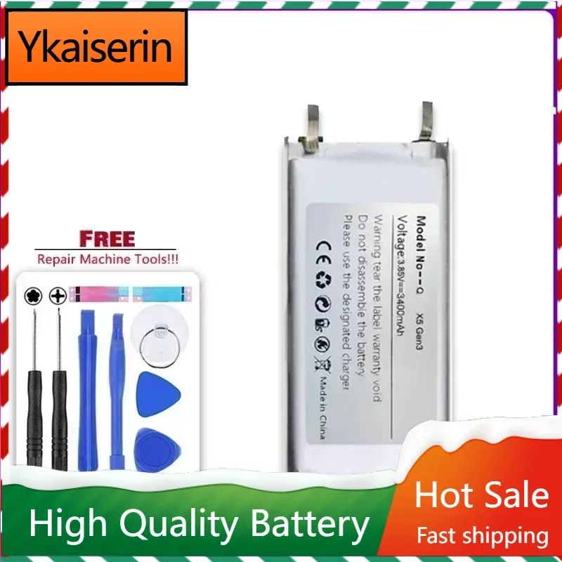 3.7V Battery for Fiio X5 III Gen 3 Player New Li Polymer Rechargeable Accumulator Repalcement Batteries Warranty