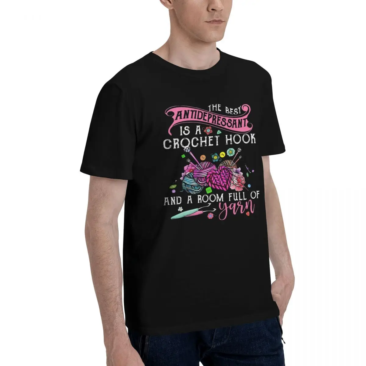 Crochet Hook Yarn Room Sports Tees Travel Title Graphic High quality USA Size