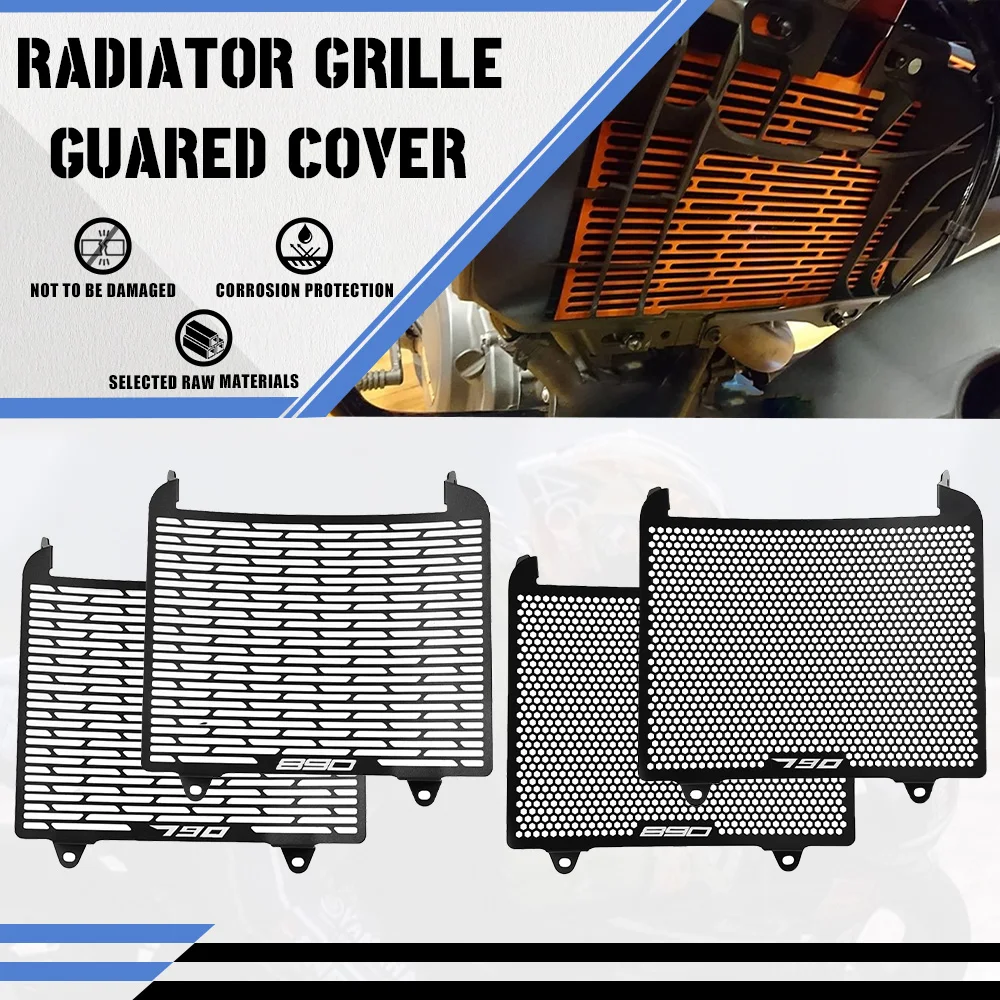 

Moto Parts For Duke790 Duke890 DUKE 790 890 2018-2024 2023 2022 2021 Radiator Grille Guard Cover Protector Water Tank Protection