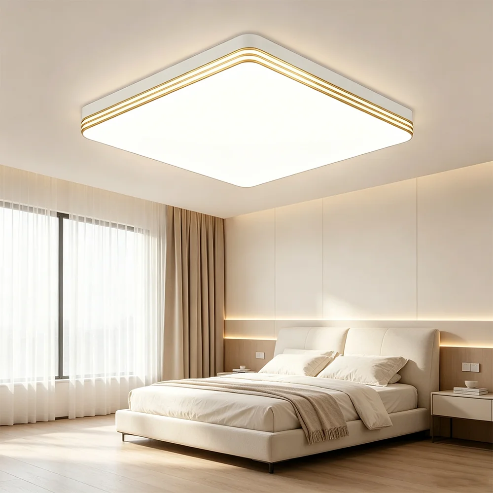 Square Ultrathin LED Ceiling Light Waterproof Dustproof for Living Room Bedroom Kitchen Dining Indoor Home Decor Modern Lamps