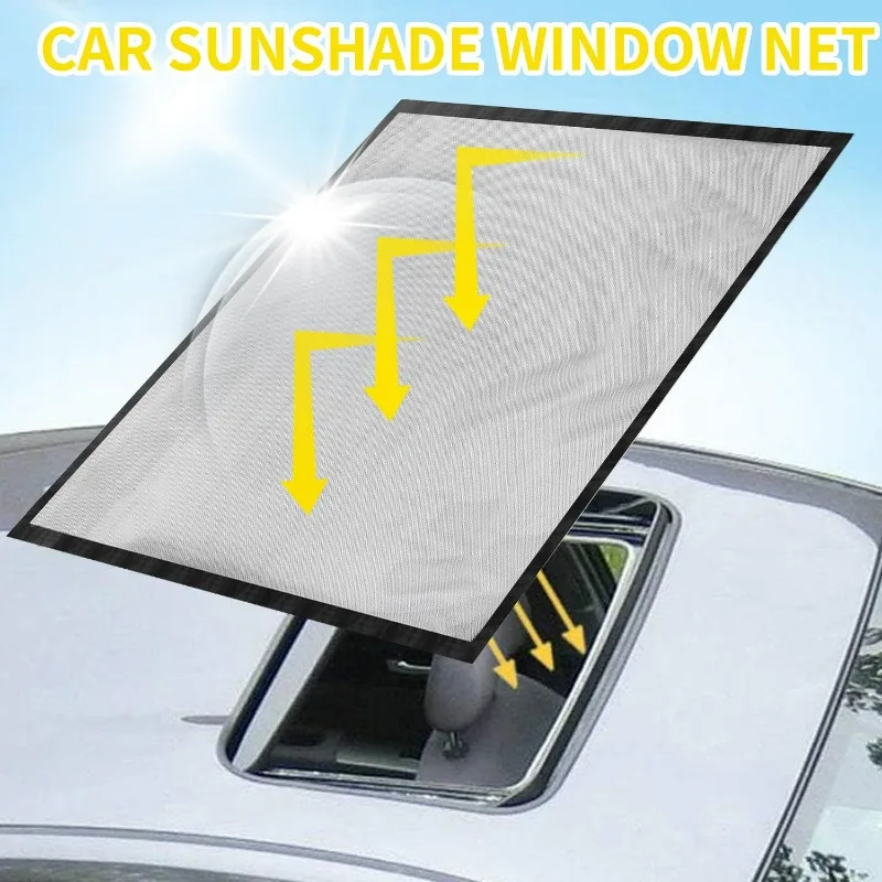 Car Magnetic Moonroof Sunroof Sun Shade Mesh Car Roof Awnings Cover Camping Kept The Bugs Out Anti-Mosquito Trips Tent Tool