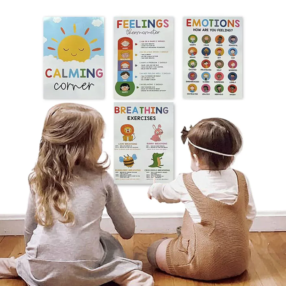 

12 Calming Corner Classroom Posters Calm Down Corner Mental Health Poster Calm Down Corner Emotion Posters for Classroom