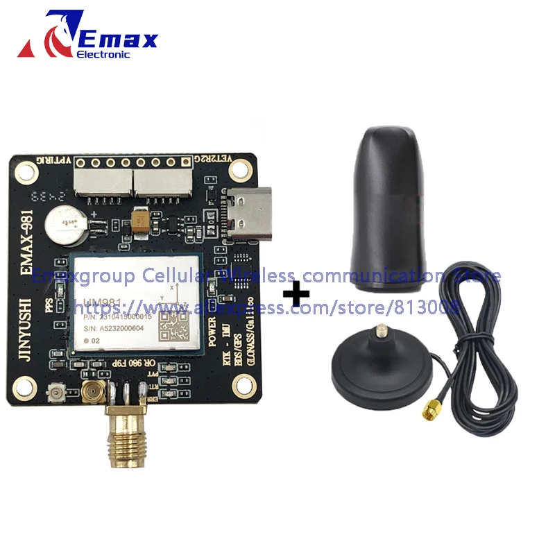 EM-981DM UM981 Core Board SMA Connector Module With EM-609 High-precision Antenna RTK GNSS Receiver