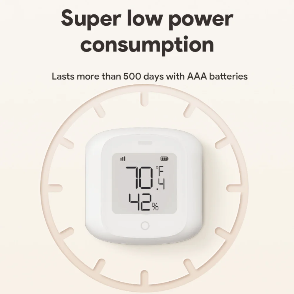 Doodle Smart Wifi مستشعر درجة الحرارة والرطوبة اللاسلكي، كاشف الربط الذكي، حماية أتمتة البناء عن بعد
