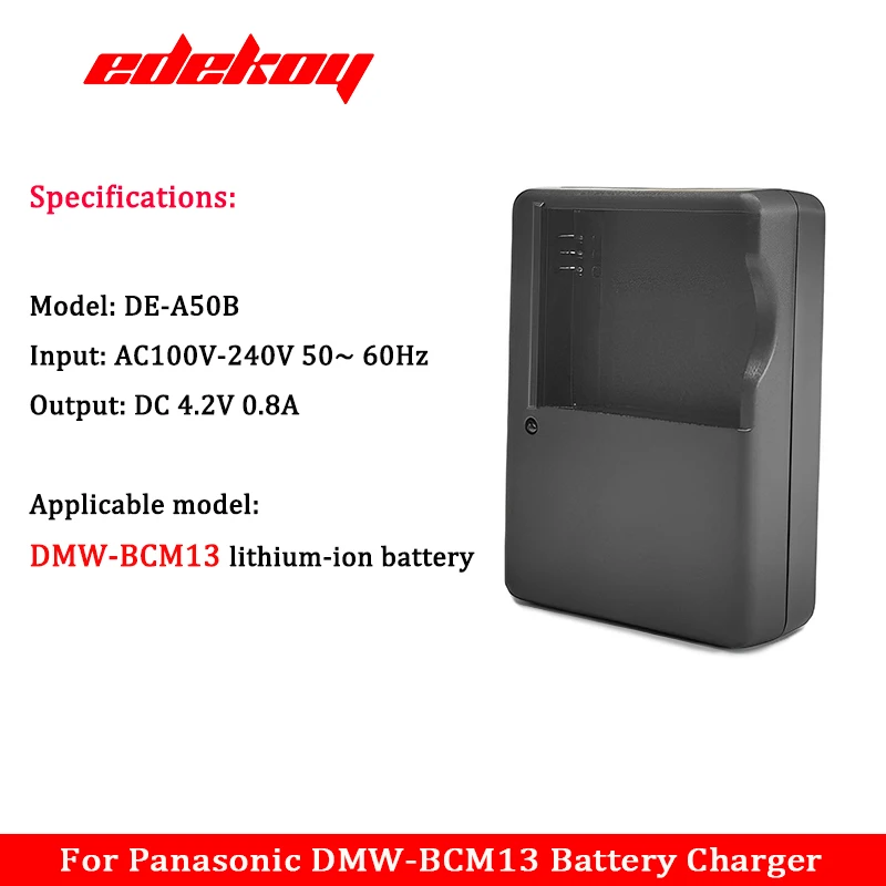 DE-A50B DEA50 Charger DMW-BCM13,DMW-BCM13PP,BCM13E Battery For Camera Panasonic Lumix DMC-ZS40,TZ60,ZS45,TZ57,ZS50,TZ70,ZS27,TS5