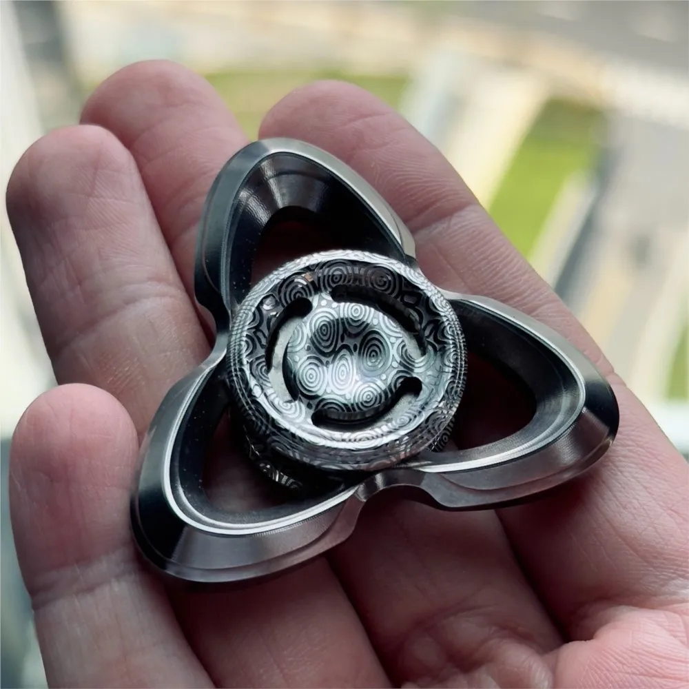 J ZONE EDC عين القط الصغيرة الدمستيل تململ سبينر التعامل مع يشعر ثلاثة شفرات تململ سبينر الكبار أدوات تخفيف القلق