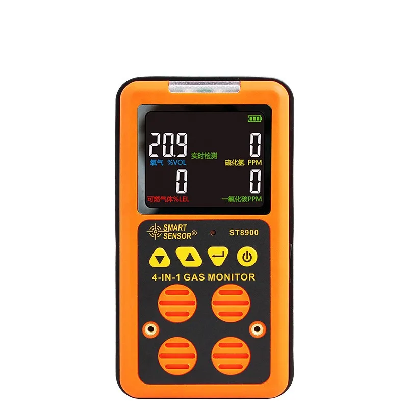 

SMART SENSOR ST8900 4 in 1 Gas Analyzer Handheld Gas Detector Test Carbon Monoxide CO Sulfide with Sound Vibration Alarm