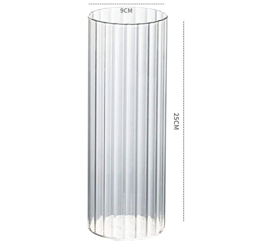 NUPTIO Verre Bougeoir Cylindrique À Bougies - Lot de 18 Clair Centres de Table de Mariage Décoration de Table de Salle À Manger pour Cheminée