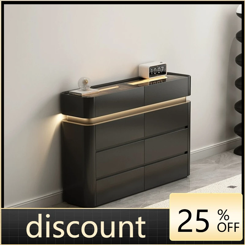 

LH wall thin cabinet door behind wall dining side cabinet small size thin entrance partition cabinet