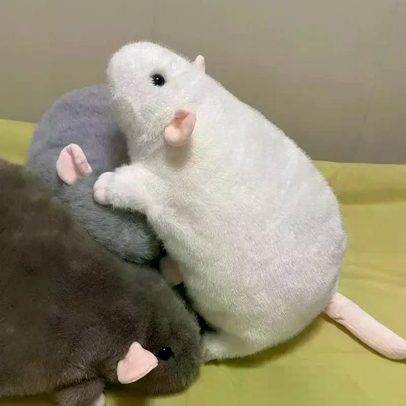 

1Pcs 35/50/90cm Cartoon Flower Branch Rat Soft Oversized Animal Figure Cute Simulation Big Mouse Plush Toy Pillow Birthday Gift
