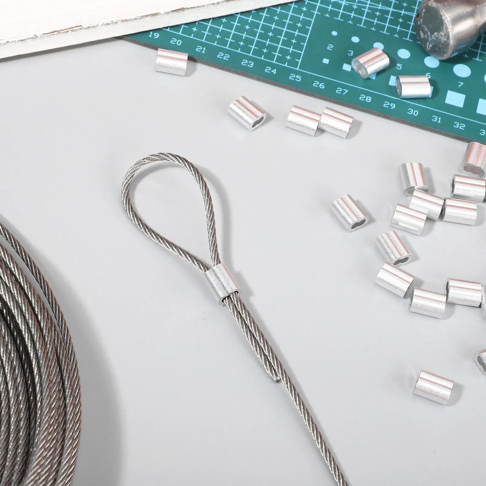 1Set Stainless Steel Wire Rope 30M 7x7 Strand Core Heavy Duty Garden Trellis Fencing Construction Plant Training Railing Decking