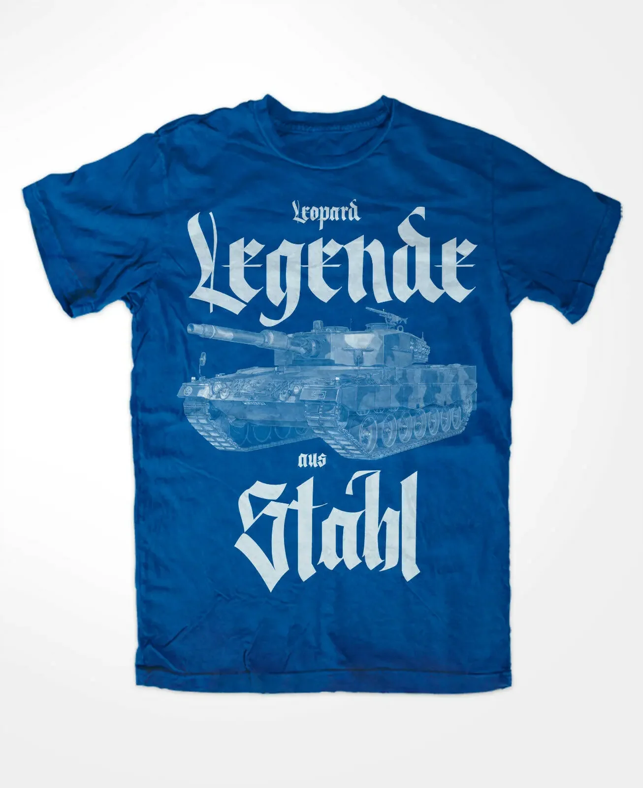 

Leopard Tank Legend of Steel Men T-Shirt Blue Tank Force Tiger Shirts for Men Short Sleeve Casual 100% Cotton O-Neck Shirts