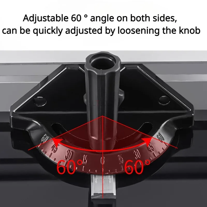 Table Saw Special Push Handle for Propulsion Material Carpenter Miter Guide Push Angle Ruler 120 Degree Adjustable Flip Stopper