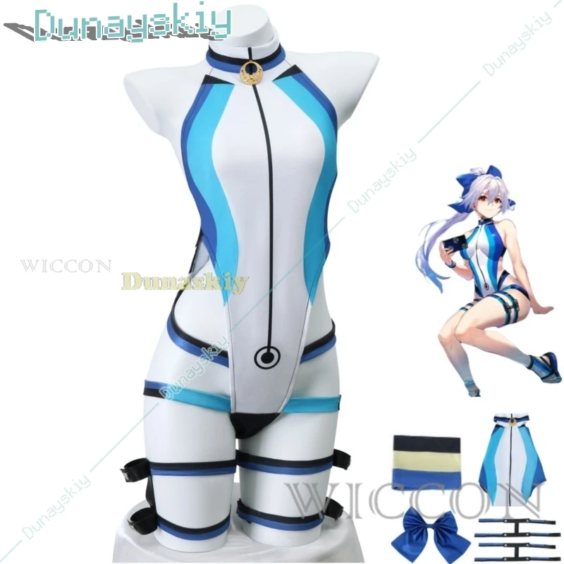 Anime Game Fate/Grand Order Tomoe Gozen Cosplay Costume Saber Jumpsuits Swimsuit Summer Bikini Woman Sexy Lovely Sand Party Suit