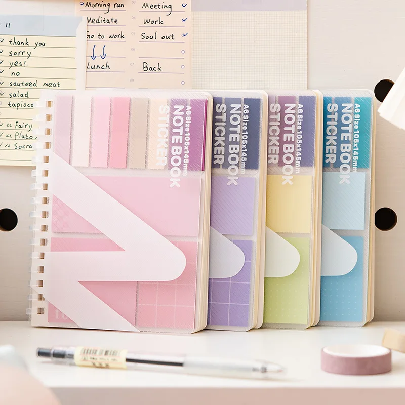 

Colored 60 Sheets One Set Bookmark Type Sticky Memo Pads Paper To Do List Journal Meeting Note Paperlaria Stationery