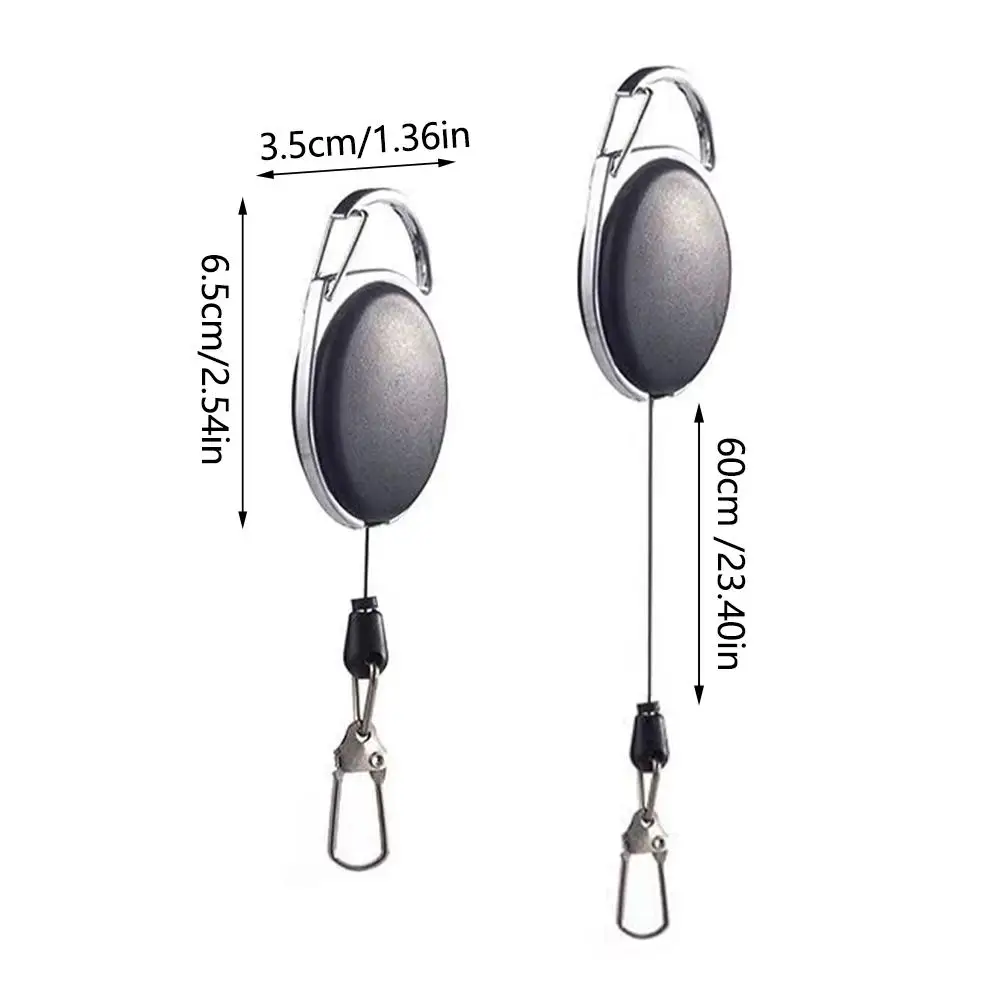 4 قطعة سلسلة المفاتيح الصيد قابل للسحب الإبداعية 360 درجة الدورية مشبك في الهواء الطلق المشي لمسافات طويلة السفر مشبك حلقة رئيسية أداة قابلة للسحب