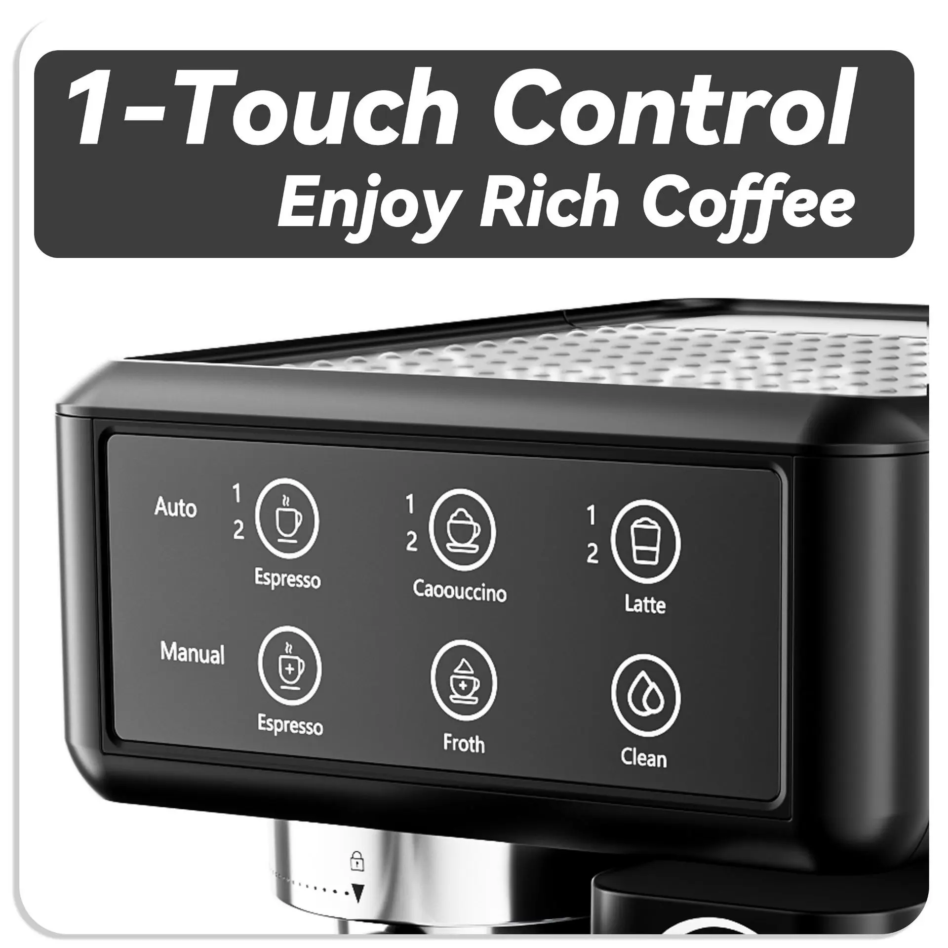 ماكينة صنع القهوة الإيطالية شبه الأوتوماتيكية بسعر الجملة 2025 - ماكينة صنع الاسبريسو الكهربائية للسوق الأمريكي