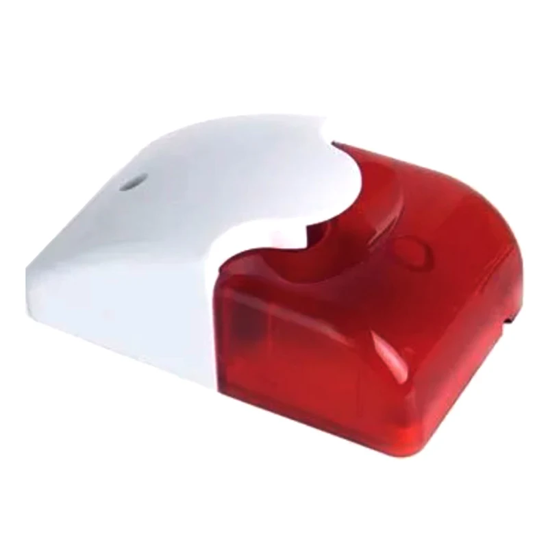 Sirena stroboscopica cablata durevole allarme sonoro 12V luce lampeggiante sirena stroboscopica luce rossa sirena sonora allarme di sicurezza domestica Wireless