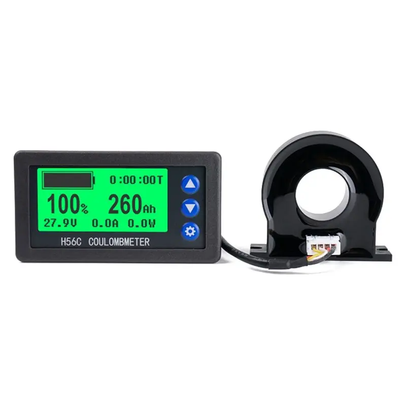 AS94-5X Battery Monitor Hall Coulomb Meter DC 8-100V 100A Lifepo4 Lead-Acid Li- Lithium Capacity Power Display