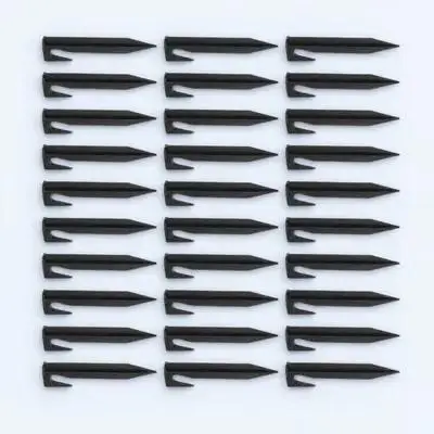 50 قطعة في الهواء الطلق الأرض حصص أوتاد خيمة المسامير البلاستيكية للتخييم التنزه نزهة المظلة تحديد أدوات لوازم البستنة #6