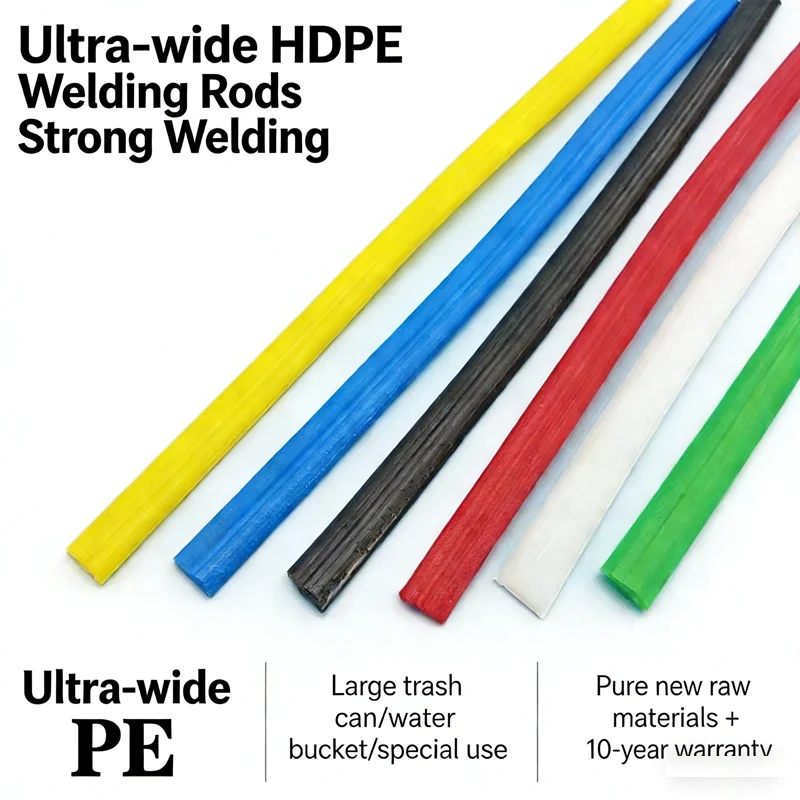 30M 12mm High-Density PE Plastic Welding Rods for Household Hot-Melt Bucket Trash Can Repair Wider Width for Enhanced Sealing