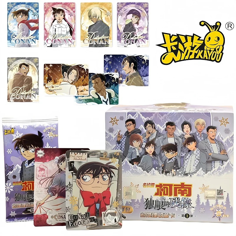 

Kayou натуральная детективная карта Конан, сборная посылка, одноглазый после изображения, том 1, коллекция анимационных игр с героями мультфильмов, рождественские подарки