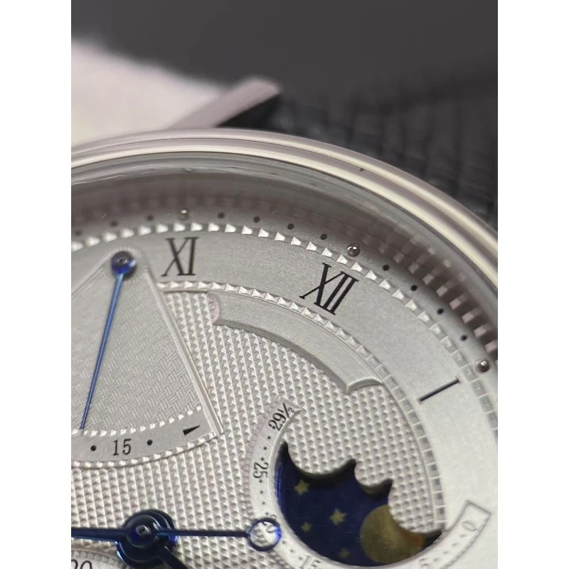 ساعة ميكانيكية أوتوماتيكية لمرحلة القمر للرجال بتقويم طاقة حركية متعدد الوظائف محليًا لحركة مستقر 2824 #6