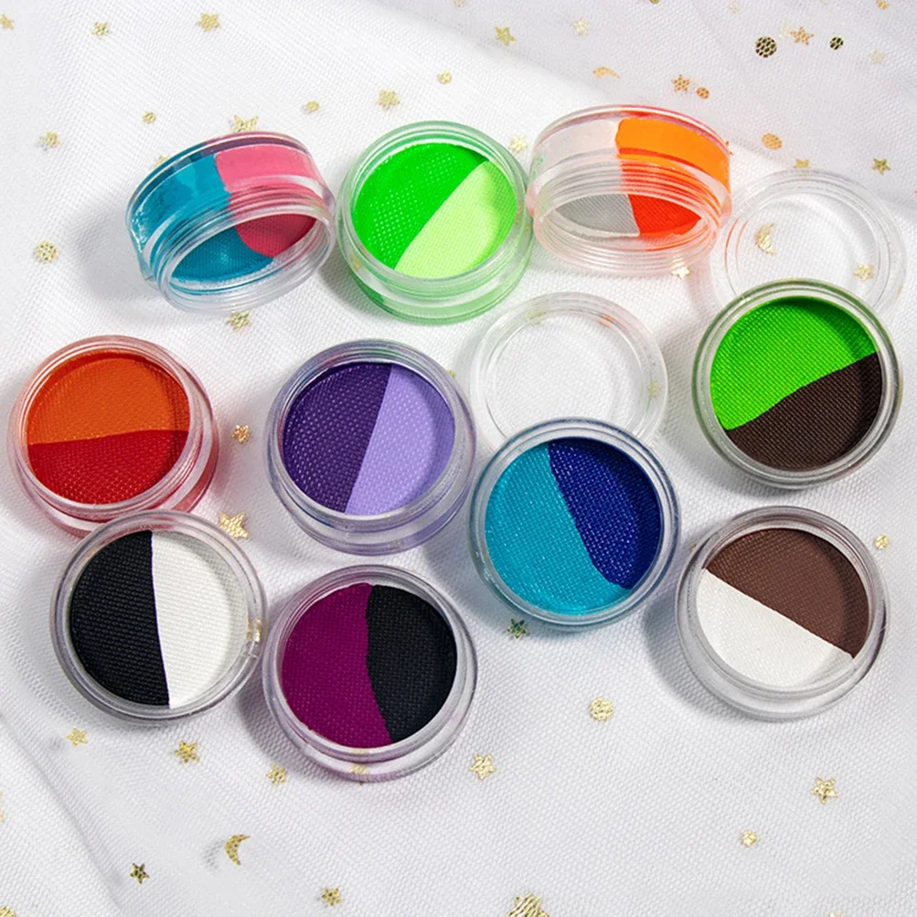 Private Label Water-based Eyeliner Cream Custom Bulk Water Soluble Two-Tone Body Paint Neon Eye Liner Waterproof Pigment Makeup