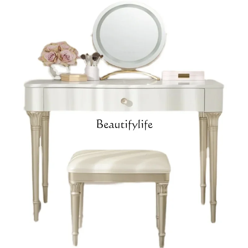 

LD33Light Luxury American Dresser Children's Desk Champagne Gold