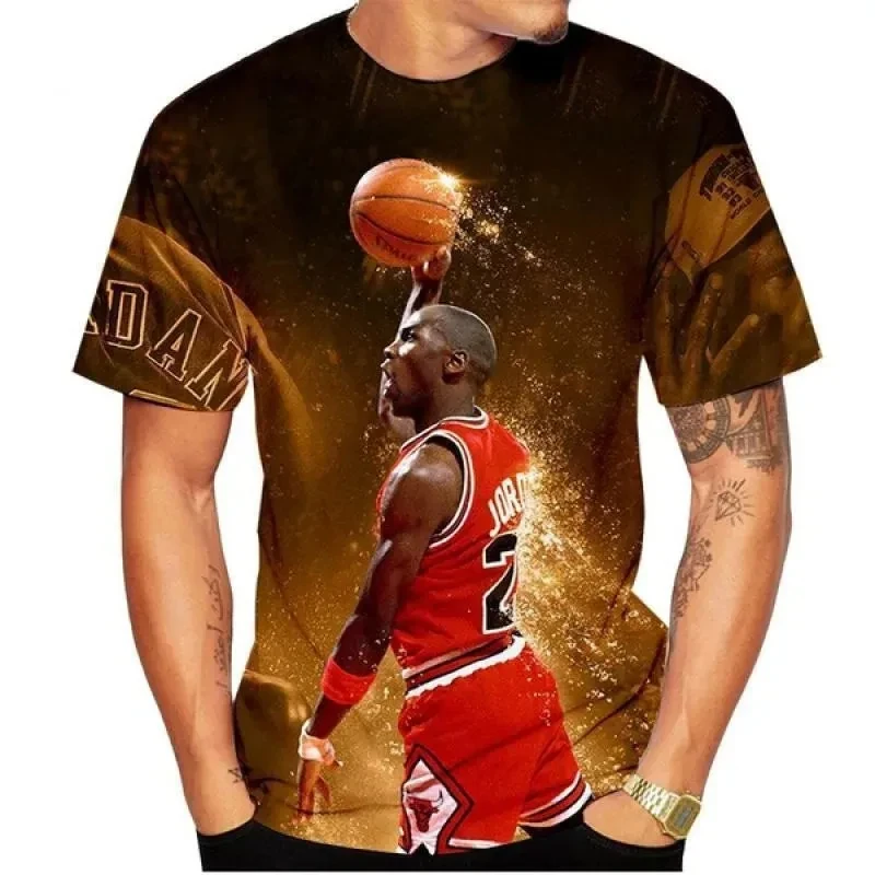 جديد الصيف كرة السلة ثلاثية الأبعاد المطبوعة تي شيرت الرجال والنساء ملابس عالمية تي شيرت غير رسمي لكامل حجم بلايز الرياضة تيز قميص