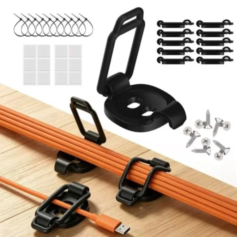 1 Set Self-Adhesive Outdoor Light Hanger Clip Weather Resistant Strong Adhesion Light Hanging Clip Tool-Free Installation