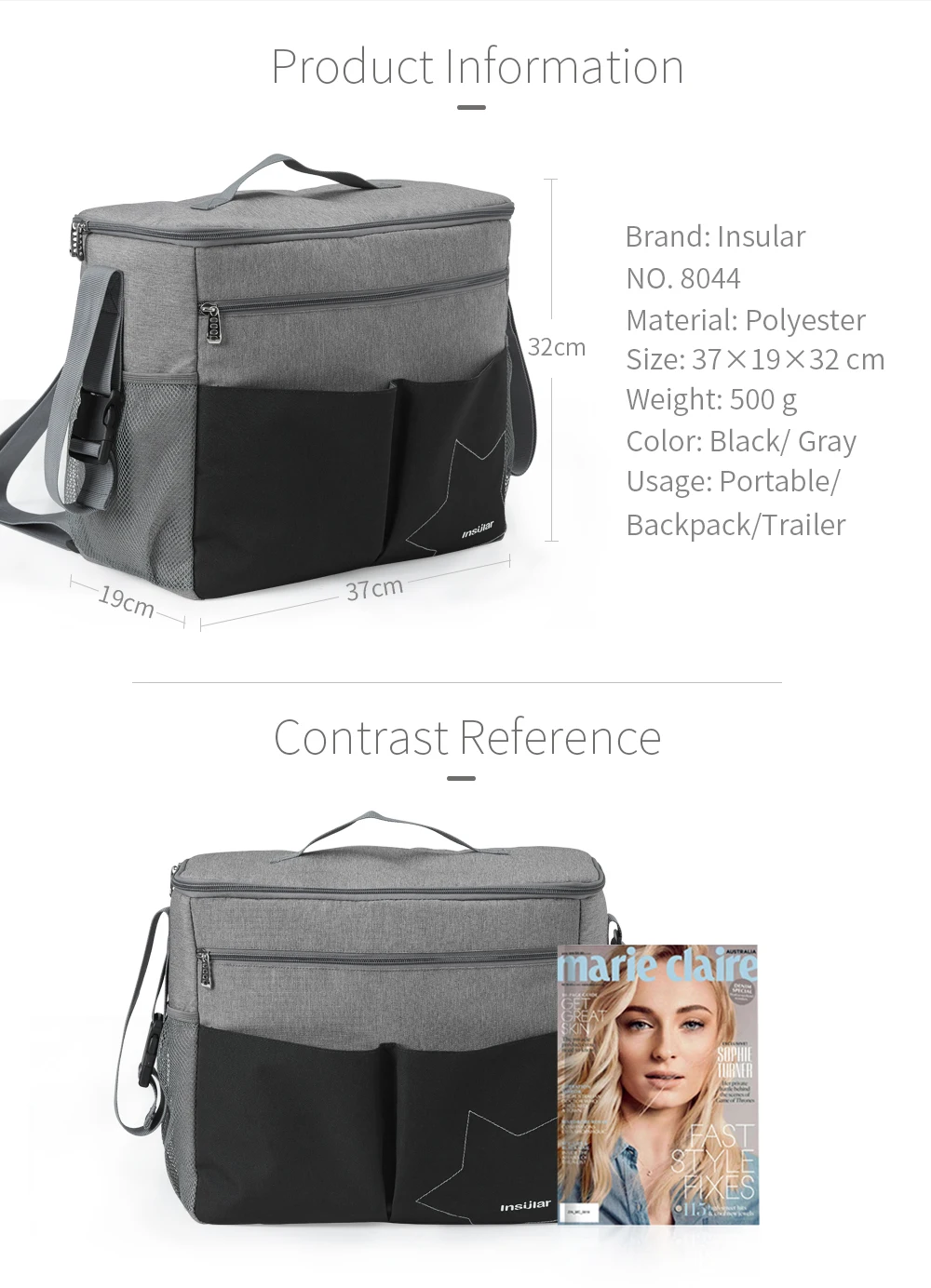 New Baby Diaper Nappy Backpacks Mummy Double Shoulder Bags Stroller Hanging Package Outdoor Travel Waterproof Large Capacity