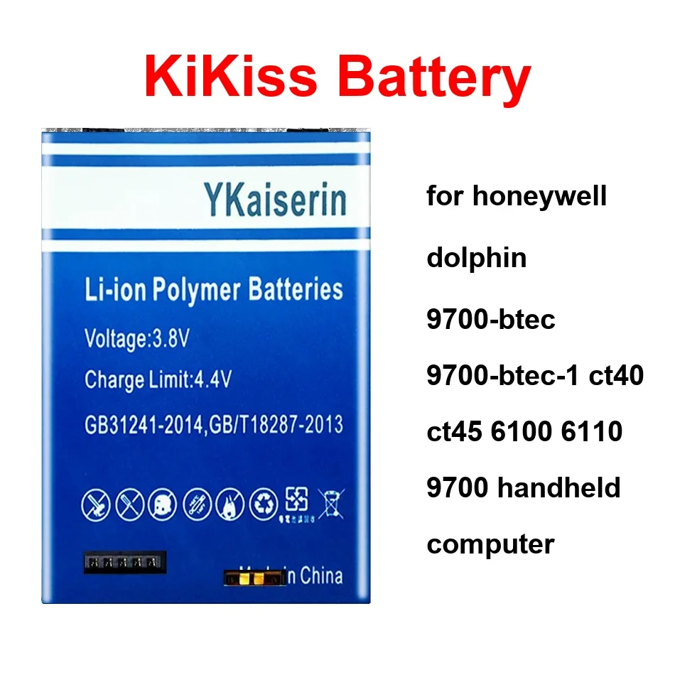 

Для портативных компьютеров Honeywell Dolphin 9700-Btec, 9700-Btec-1, CT40, CT45, 6100, 6110, 9700: BP06-00029A, CT50-Btsc-A с аккумулятором