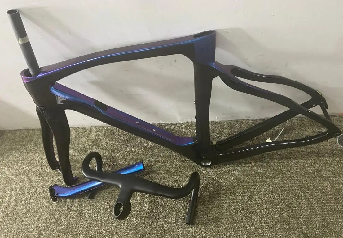 

Top sale full carbon fiber bicycle carbon frame taiwan road bike carbon frame disc& rims brakes+seatpost handlebar in stock