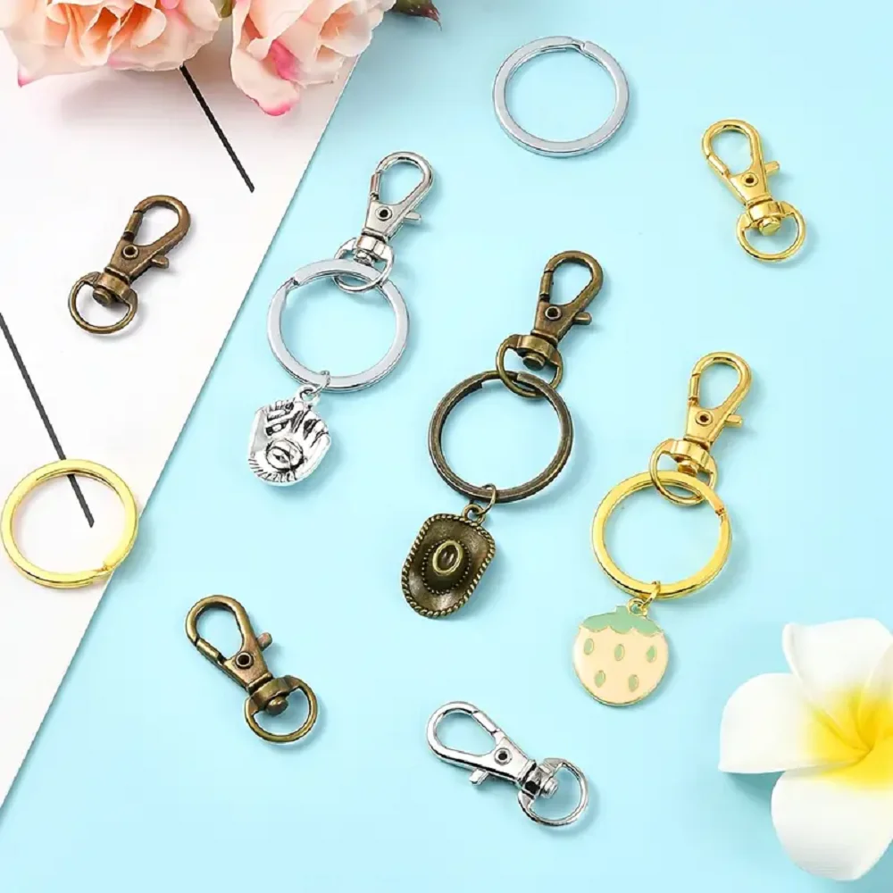 10/20/30/50 Set Swivel Keychain With Key Ring, for Making Keychains, Lanyards, Wallet Hardware Accessories, DIY Crafts and Gift view 4