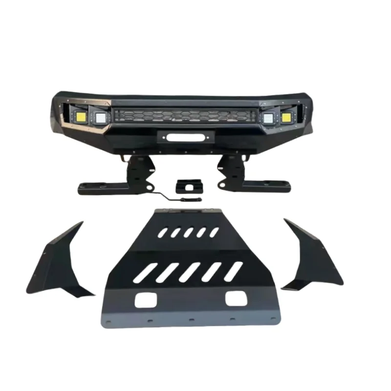 

TOP Heavy-Duty Black Bull Bar для Nissan Navara NP300 4*4 Внедорожный передний бампер с кронштейном лебедки и вырезами противотуманных фар