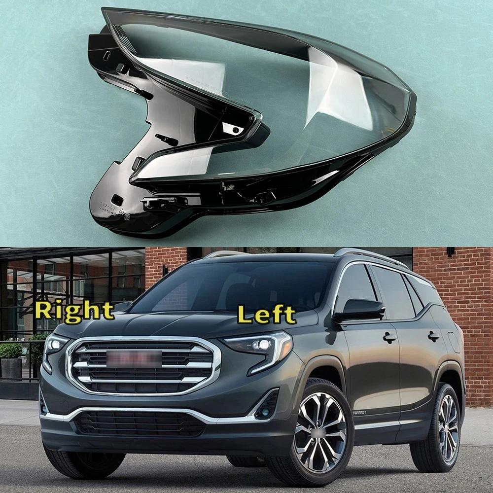 For GMC Terrain 2018 2019 2020 2021 Car Front Headlight Lens Cover Auto Headlamps Lampcover Transparent Lampshades Lamp Shell