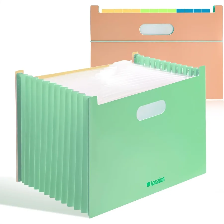 

13Pocket Expanding File Organizer Waterproof Accordion Folder with Index Tabs EcoFriendly PP Material for Home Office School Fl