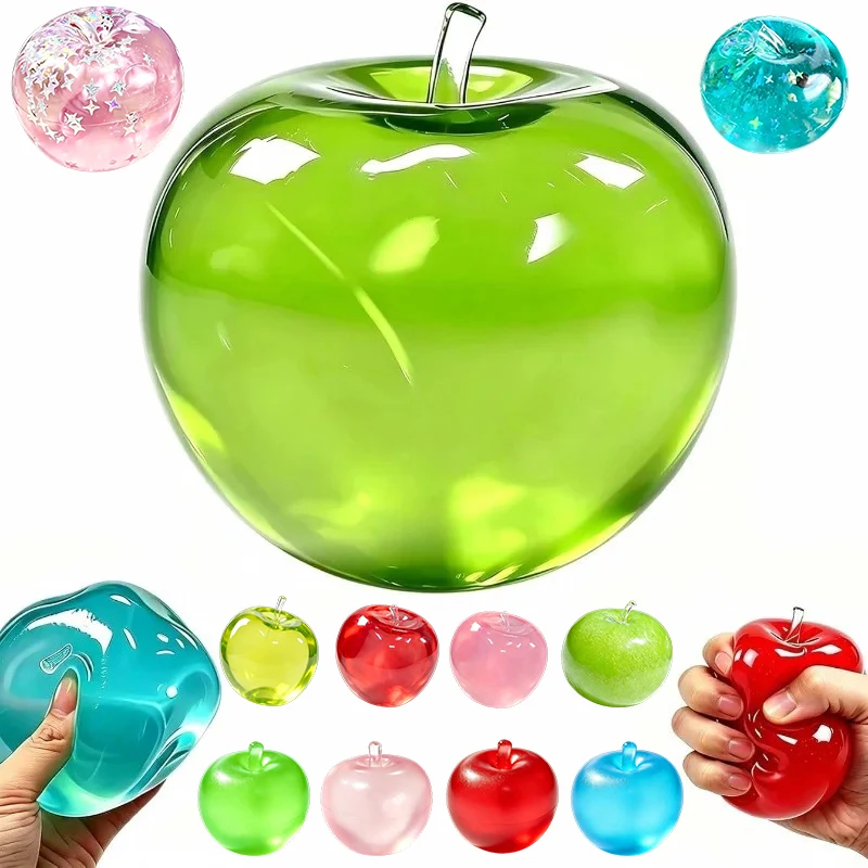 Simulated Apple Squishy Stress Relief Apple Pinch Slow Rebound Decompression Shapeable Suction Hand Decompression Relief Pinch