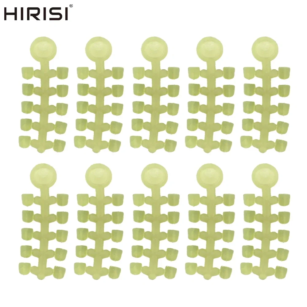 Hirisi 10set Carp Fishing Rubber Beads for Carp Fishing Hook Rig Stop Hookbeads Terminal Tackle Accessories