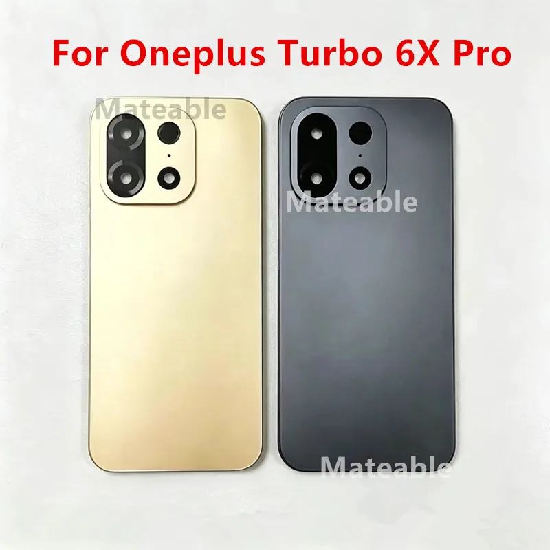 6XPro Housing For Oneplus Turbo 6X Pro One Plus Battery Back Cover Repair Replace Door Rear Case + Camera Lens