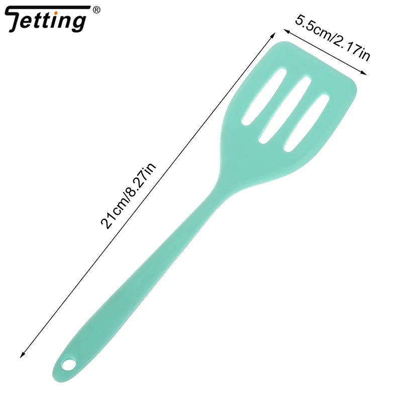 Pá de fritar silicone integrada para cozinha, pequena ferramenta de cozinha, bife e ovo, frito e peixe, 1PC