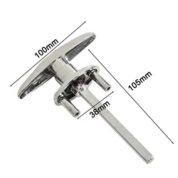 Garage Door Lock T Handle W/2 Keys Fits 1 3/8 Inch Through 2 Inch Thick Doors Home Hardware DIY Improvement Accessories